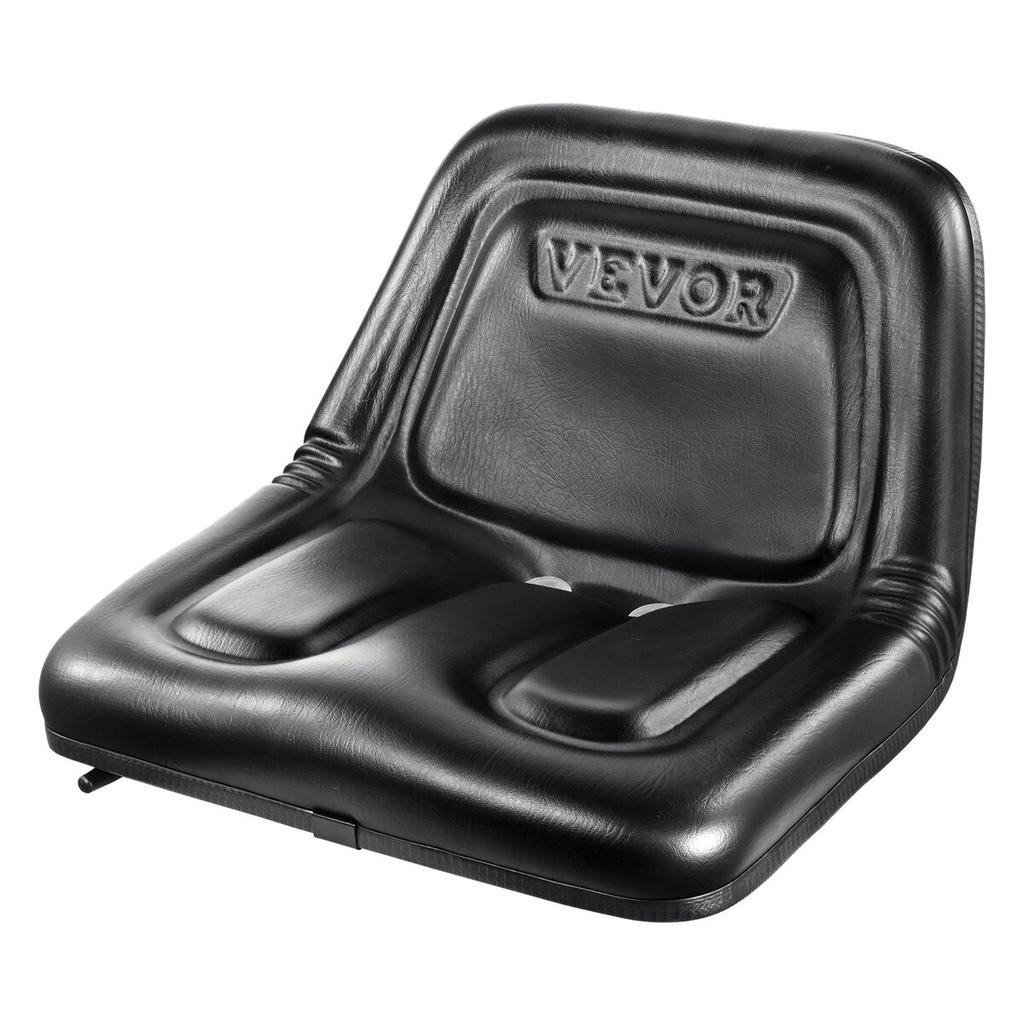 Universal Tracor Seat, Lawn Mower Seat with Micro Switch and Drainage Holes, 6.3-13.4 inch Extended Slot Tractor Seat for Tractor Loader Excavator