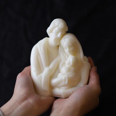 8-17cm Große Jesus-Familienkerzen-Silikonform Jungfrau Maria Familie Harz-Silikonform Gips Beton Zementform Heimdekoration