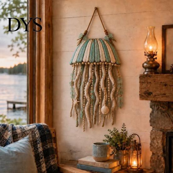 Cordless Wall Lighting Coastal Fish Pendant with Light, Fish/Turtle/Jellyfish/Dolphin/Octopus/Whale Shape, Resin Ocean Bedroom Bedside Light