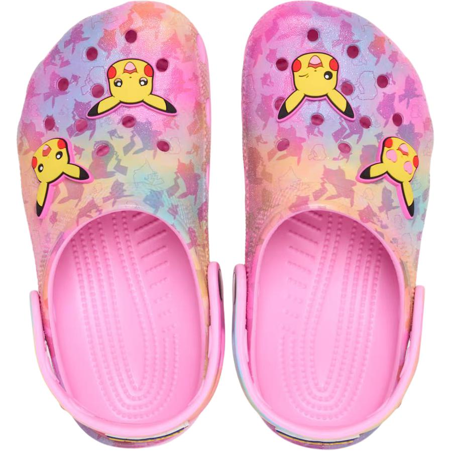 Pokemon x Crocs Classic Clog Abriebfest Niedrig geschnitten Kindersandalen Rosa Kinder