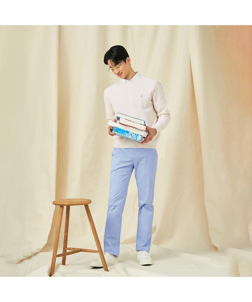 Binpolmen [Essential] Spring Chino Slim Pants Sky Blue (Bc5121E01Q)
