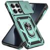 Armor Shockproof Case for Xiaomi 14T Car Magnetic Ring Stand Rotating Slide Camera Lens Military Grade Cover for Xiaomi 14T Pro