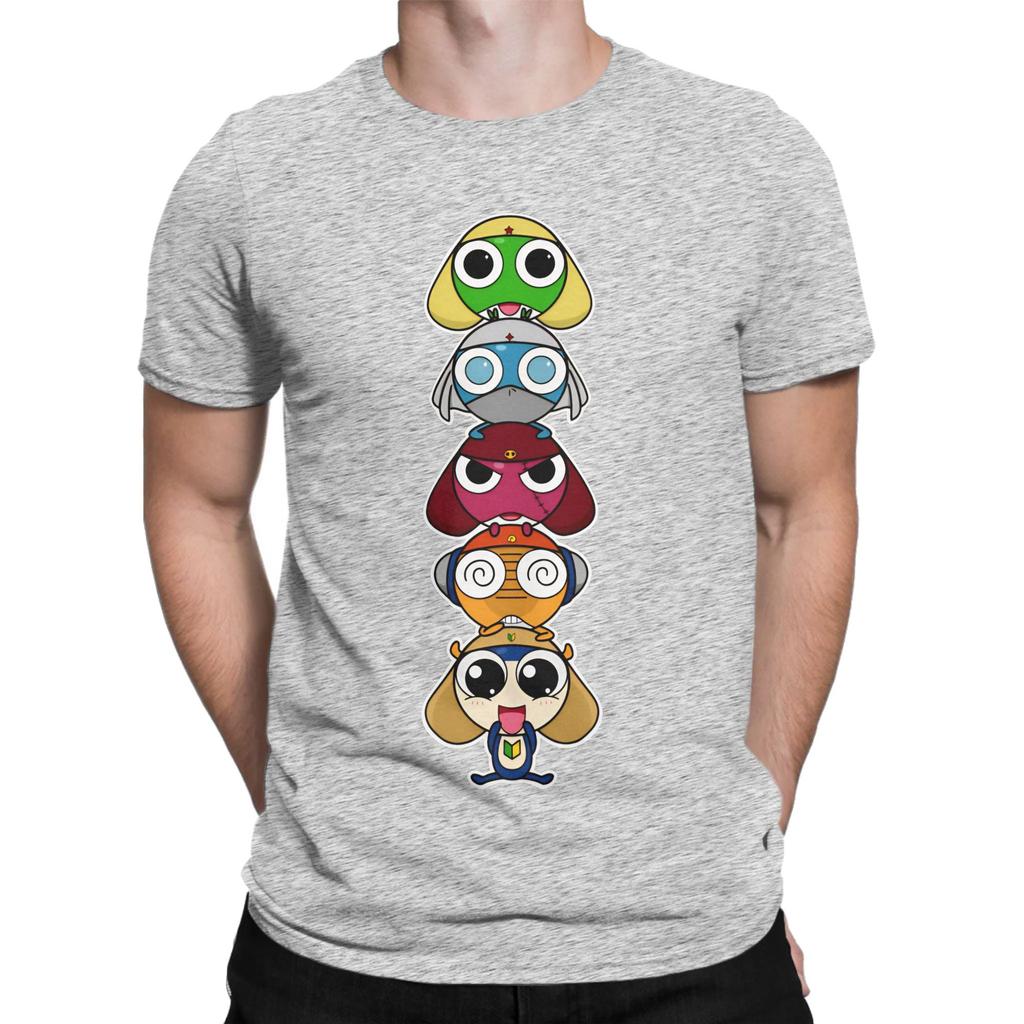Men Womens TShirt Leap Frogs In Space Sgt Frog Keroro Vintage Cotton Tees Short Sleeve T Shirt Crew Neck Clothes New Arrival