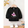 Kids Sweatshirt Cute Print Pattern Easy Sweet Baby Spring Lightweight Round Neck Sweatshirt