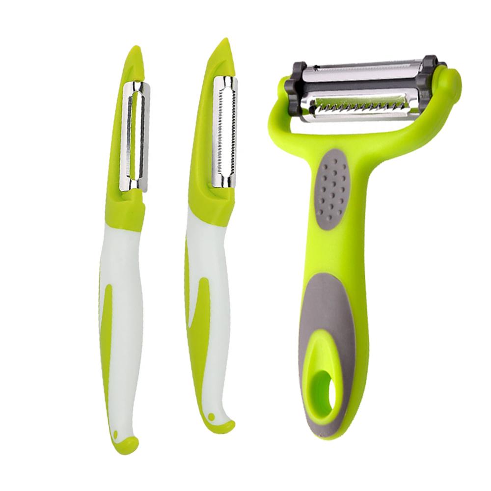 Vegetable Slicer Stainless Steel Peeler Knife Cutter Carrot Potato Fruit Shred Grater Multi-Functional Peeling Kitchen Gadgets