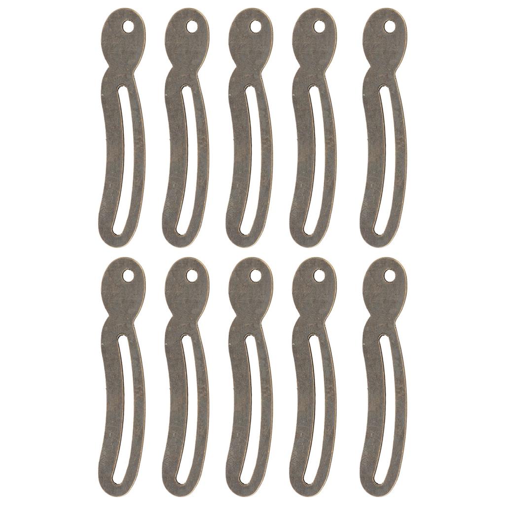 10 Set Lid Support Hinge Copper Vintage Lid Stay Safe Hinge for Cabinet Jewelry Box Shelf