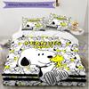 3pcs Duvet Cover Set (1*Duvet Cover + 2*Pillowcase, Without Core), Snoopy Print Soft All‑Season Bedding Set, Home Bedroom Decor Gift