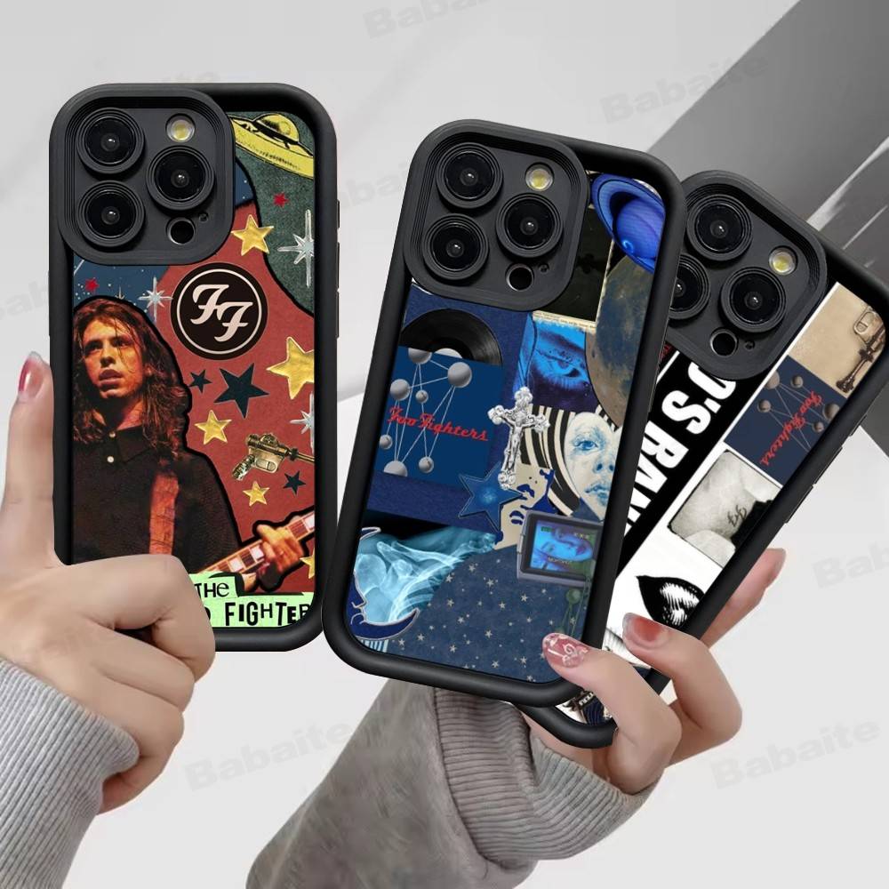 Band F-Foo F-Fighters Classic Rock Phone Case For IPhone 17 16 15 14 13 12 11 Pro Max Plus Silicone Shockproof Case