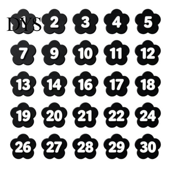 Standard Hex Pencil Accessories 30PCS Numbered Toppers, Reusable Prevent Confusion Labels, Primary School Organizing Tools Plastic Tracking