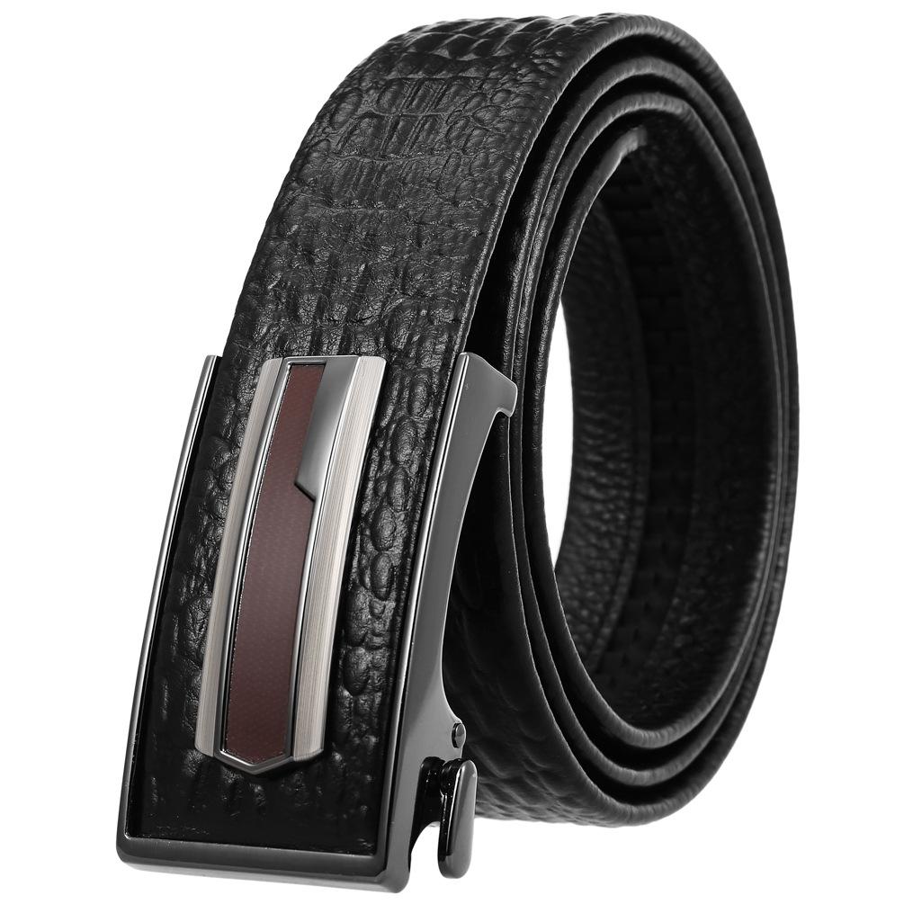 First Layer Cowhide Belt, Automatic Inner Buckle Men'S Belt Ly36-21783-5