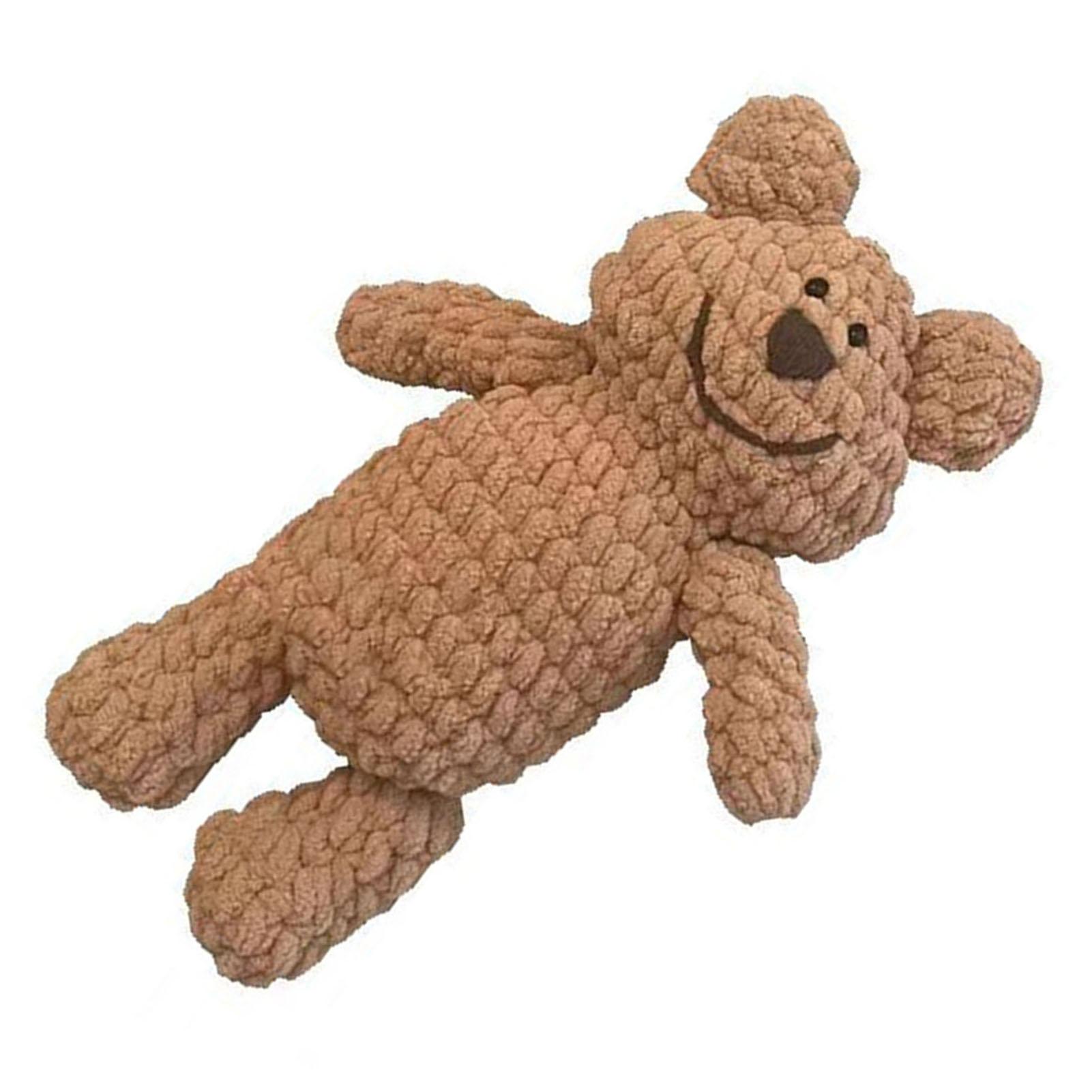 

Набор для вязания крючком медведя для детей и взрослых, набор для вязания крючком из хлопка, набор для вязания крючком животных для мастерской по рукоделию хаки