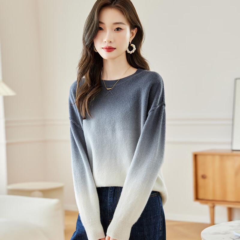 

Srcr Women s Dip-Dye Gradient 100% Wool Sweater S