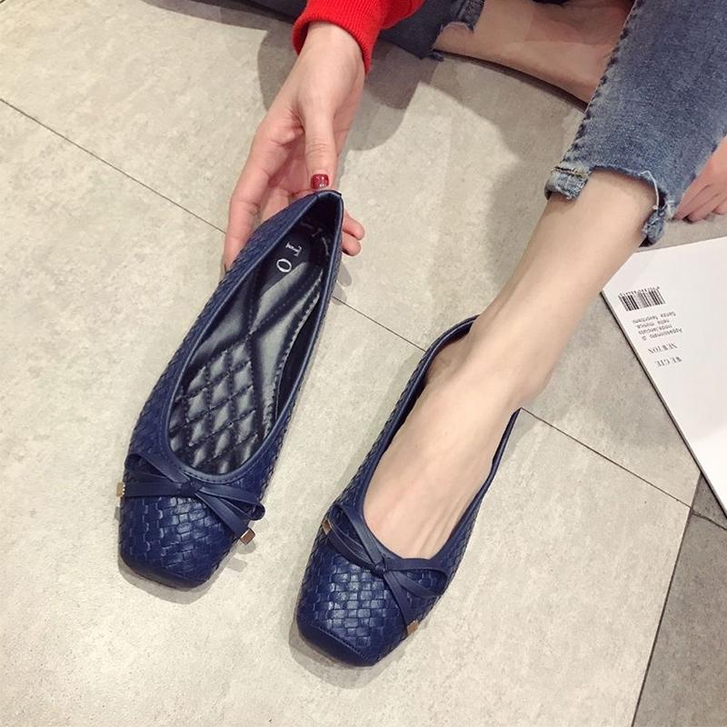 Fashion Ballerina Flats for Women Boat Shoes Women Flats Elegant Office Ladies Shoes Soft Comfortable Big Size 41
