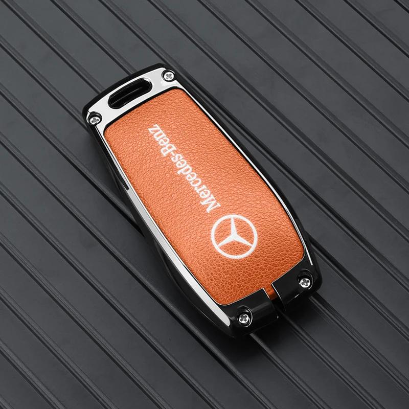 Car Key Case Cover Shell For Mercedes Benz C E S Class GLC W206 W223 W214 E300 C260 C300 S450 S500 S400 Fob Accessories QQ2