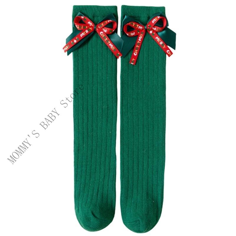 

H3CD Girls Holiday Cotton Socks Soft Breathable Middle Calf Design for Active Playing