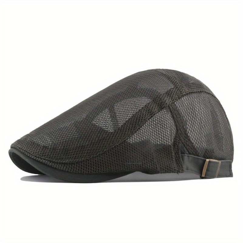 Outdoor Sun Hats Breathable Mesh Newsboy Cap Beret Men's Casual Hat Berets Spring Summer Autumn Flat Gorras