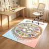 Cat Theme Crystal Velvet Rug Personalized Custom Name Text Soft Floor Mat Home Decor
