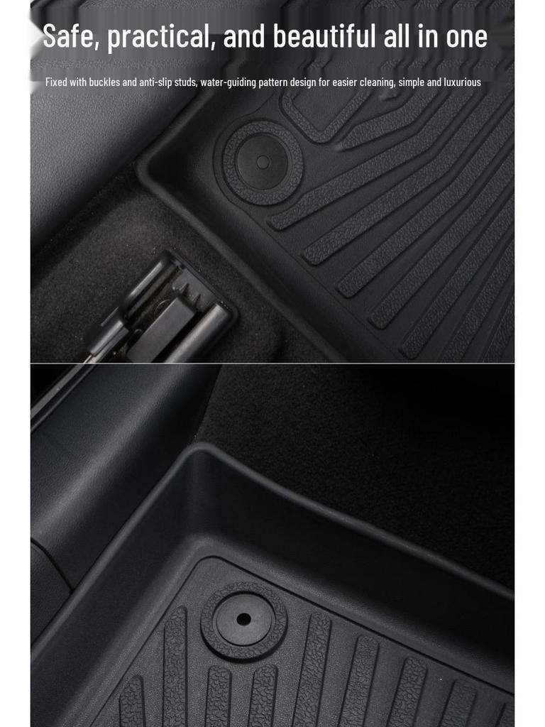 Compatible Yueyi 07 Floor Mats: Non-Slip, Wear-Resistant, Eco-Friendly TPE, Custom Fit for 25 Models.