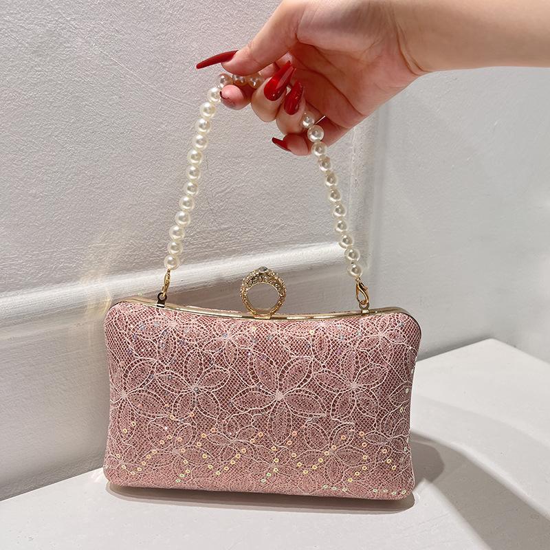 Evening Bag Clutch Purses for Women Ladies Sparkling Party Handbag Wedding Bag Lace Cross Body Handbags for Party