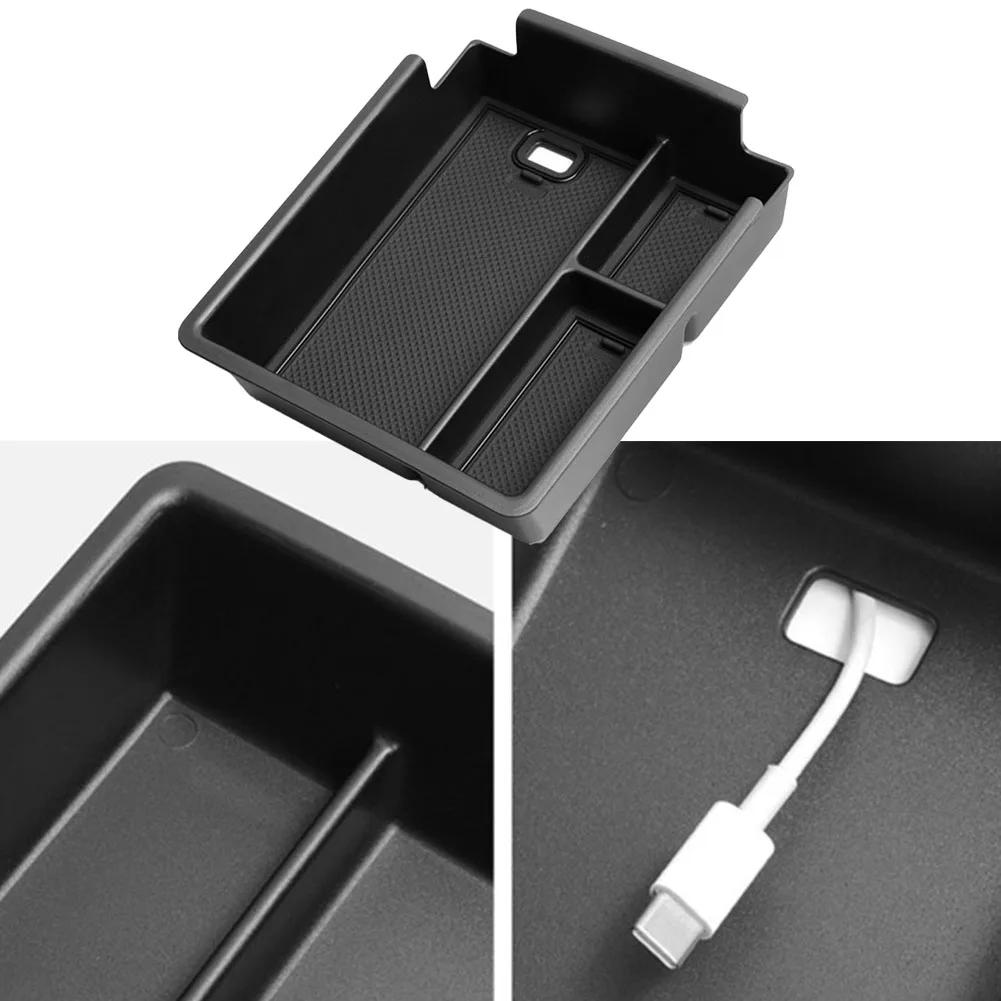 For BYD Song PRO DMI 2025 Car Storage Box Console Armrest Storage Box Car Organization Black Direct Replacement