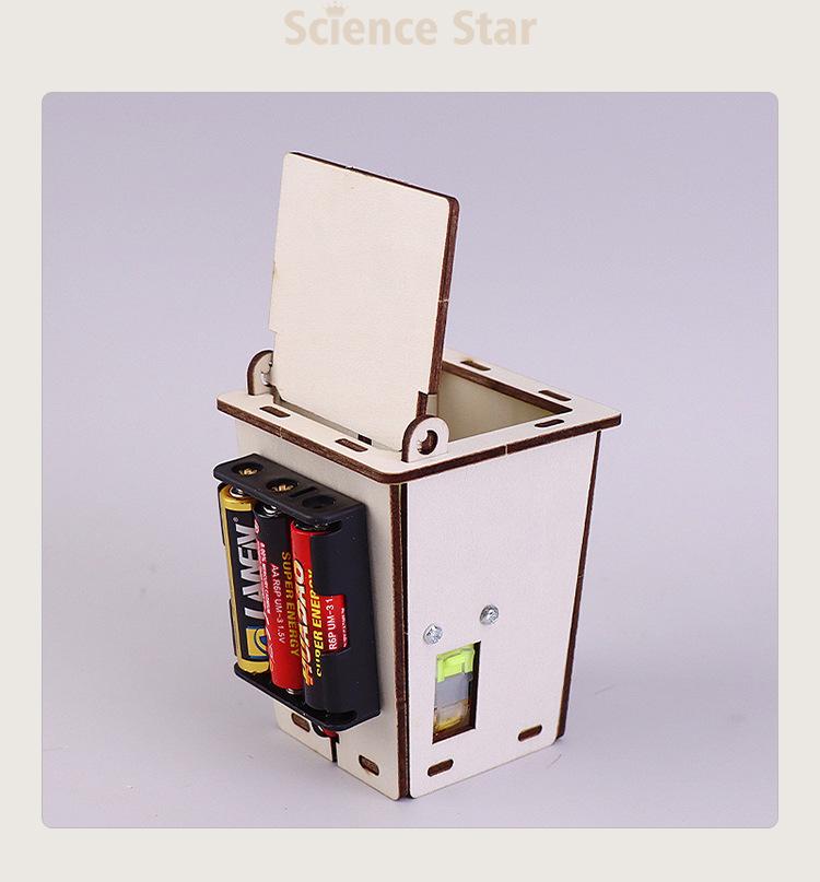 DIY Smart Induction Trash Can Kit for Primary Students' Science Projects