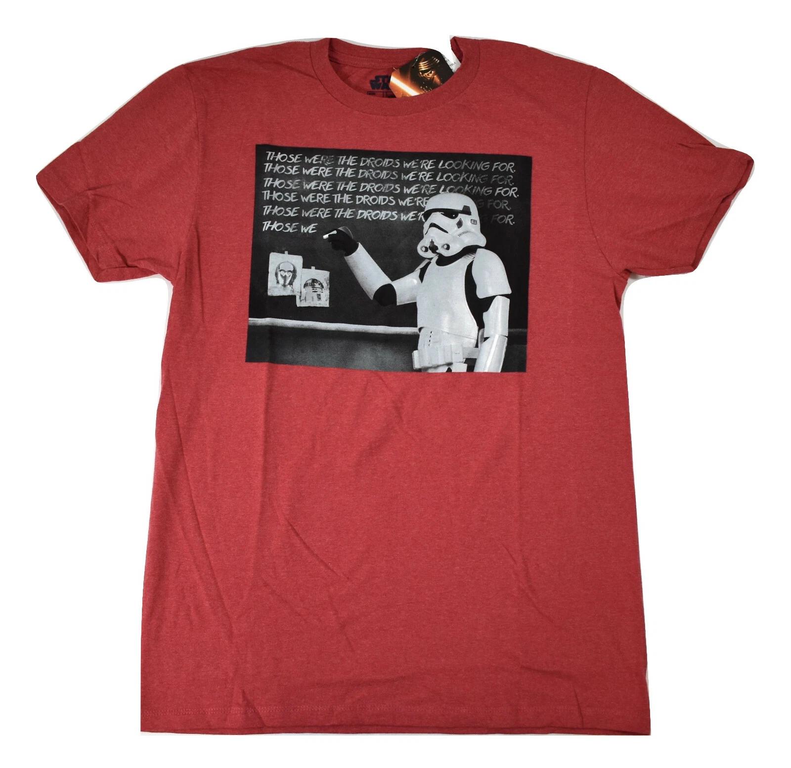 

Star Wars Mens Those Were The Droids We re Looking For Funny Tee Shirt New S 3XL