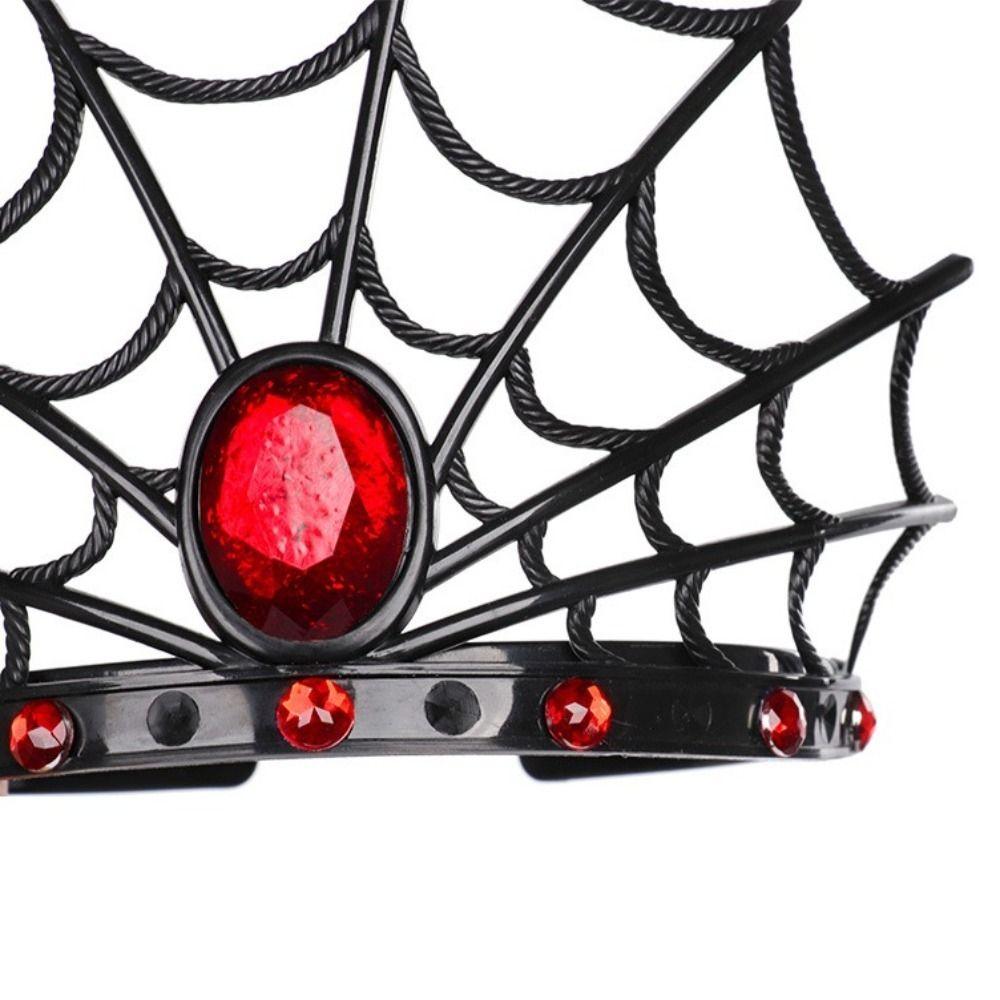 Cosplay Spider Web Headband Shining  Halloween Headband Festive Spider Queen Crown  Carnival