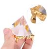 Gold Stand Crystal Pyramid Ornament Egyptian Meditation Crystal Pyramid  Home Decor