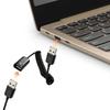 USB2.0 Male To Female Spring Coiled Telescopic Extension Cable for Various USB Devices