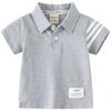 Polo Shirt Bars Polo Collar Solid Color T-shirt Half Sleeve Children's Clothing