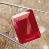 95 Cts Natural CERTIFIED Ruby Emerald Shape Red Rare Loose Gemstone