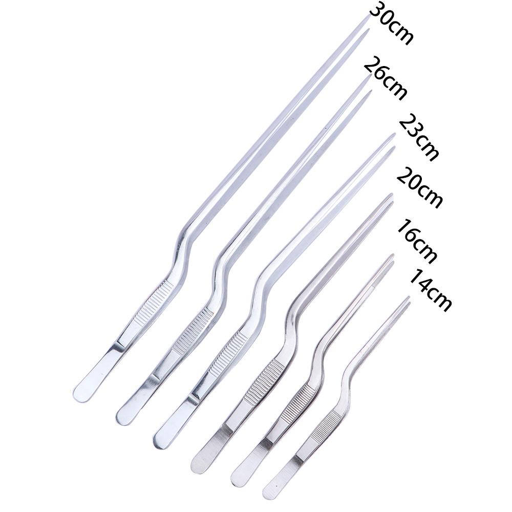 6 Sizes Grill Serving Presentation Chef Stainless Steel Food Tweezer Pliers Barbecue Tongs BBQ Clip