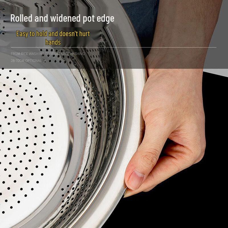 HPMILY Stainless Steel Kitchen Draining Basket
