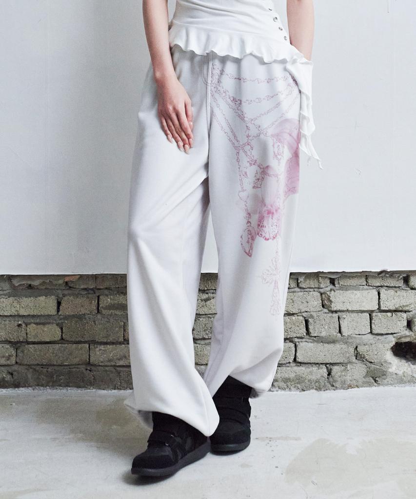 ELFELFELF ARCHIVES Lily Jewel Sweatpants [Pink]