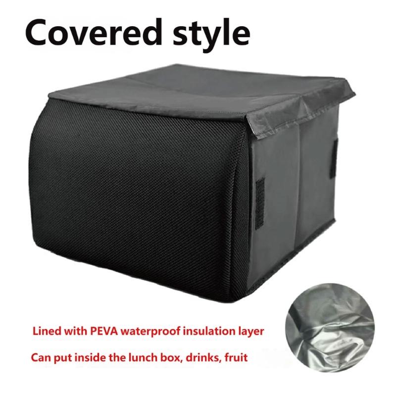 Heavy Duty Oxfords Fabric Car Storage Bin Foldable Grocery Box For SUV Sedan And MPV With Reinforced Stitching
