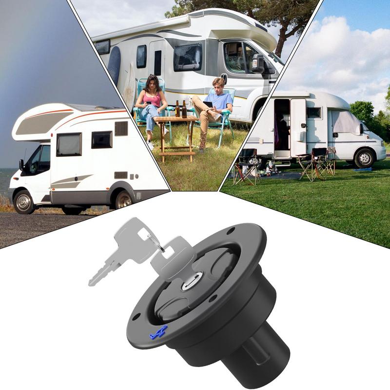 RV Water Inlet Replacement Lockable City Water Connection With Keys For RV Dustproof Leakproof Trailer Replacement Fill Hatch