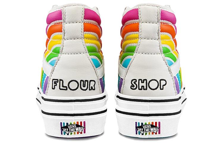 Sk8 Flour Shop X Sk8 Super ComfyCush Vans-Hi 'Rainbow' VN0A54EU2N7