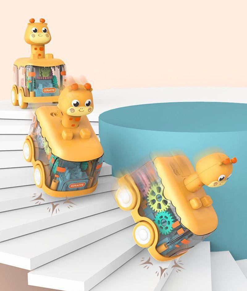 Animal Car Baby Toys for 1 2 Year Old Boy Press and Go Car Luminous Toys Toddler Pull Back Cars for Kids Boys Girl Birthday Gift