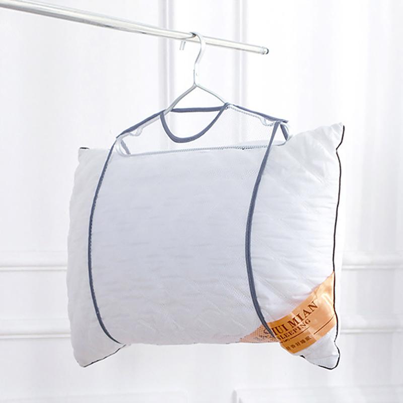 Zewnętrzna Siatka do Suszenia Wiatroodporna Uchwyt na Poduszki Balkonowy Stojak na Ubrania Wielofunkcyjne Narzędzie do Czyszczenia Kreatywne Artykuły Domowe