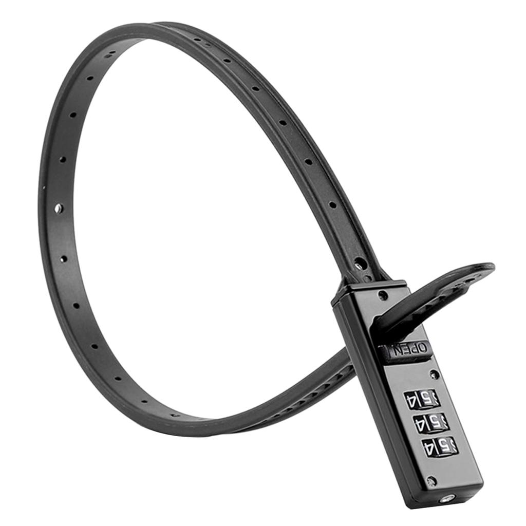 Bicycles Combination Lock, Lock for Road Bike, Bike Lock Zips Tie Lock Multiple Purpose Cable Lock Combination Bike Lock