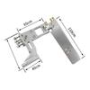 Aluminiumlegierung 110mm Wasserabsorbierendes Ruder Aluminium Saug-Ruder mit Heck 4MM Wellenhalterung für CAT RC Jet-Boots Teile