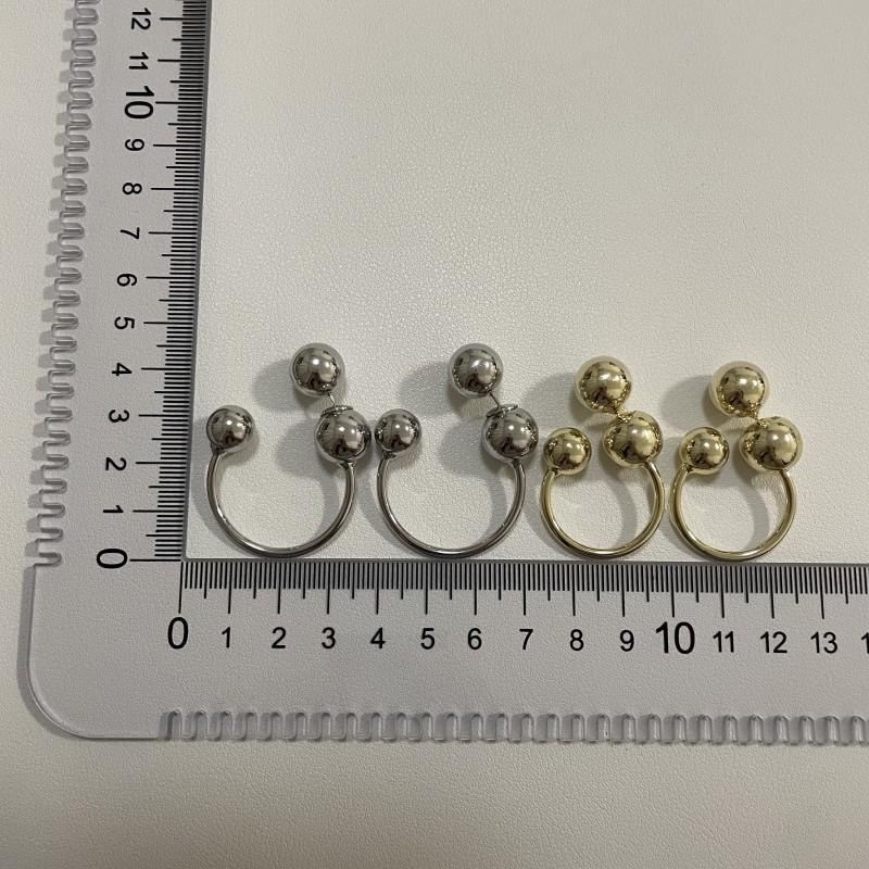 2026 Fashion Smooth Round Ball Metal Earrings for Women Girls Simple Geometric Trendy Design Jewelry Accessories Quality Gifts