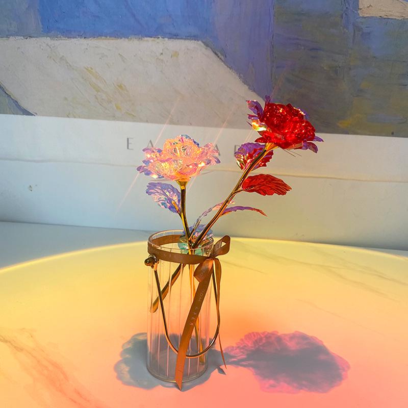 24k Gold Colored Rose for Valentine's, Mother's Day, and More: Perfect Gift for Any Occasion