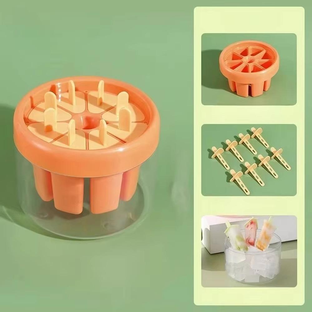 Homemade Ice Pops Mold Clear Base Ice Cube Tray Durable Ice Cream Makers  For Home