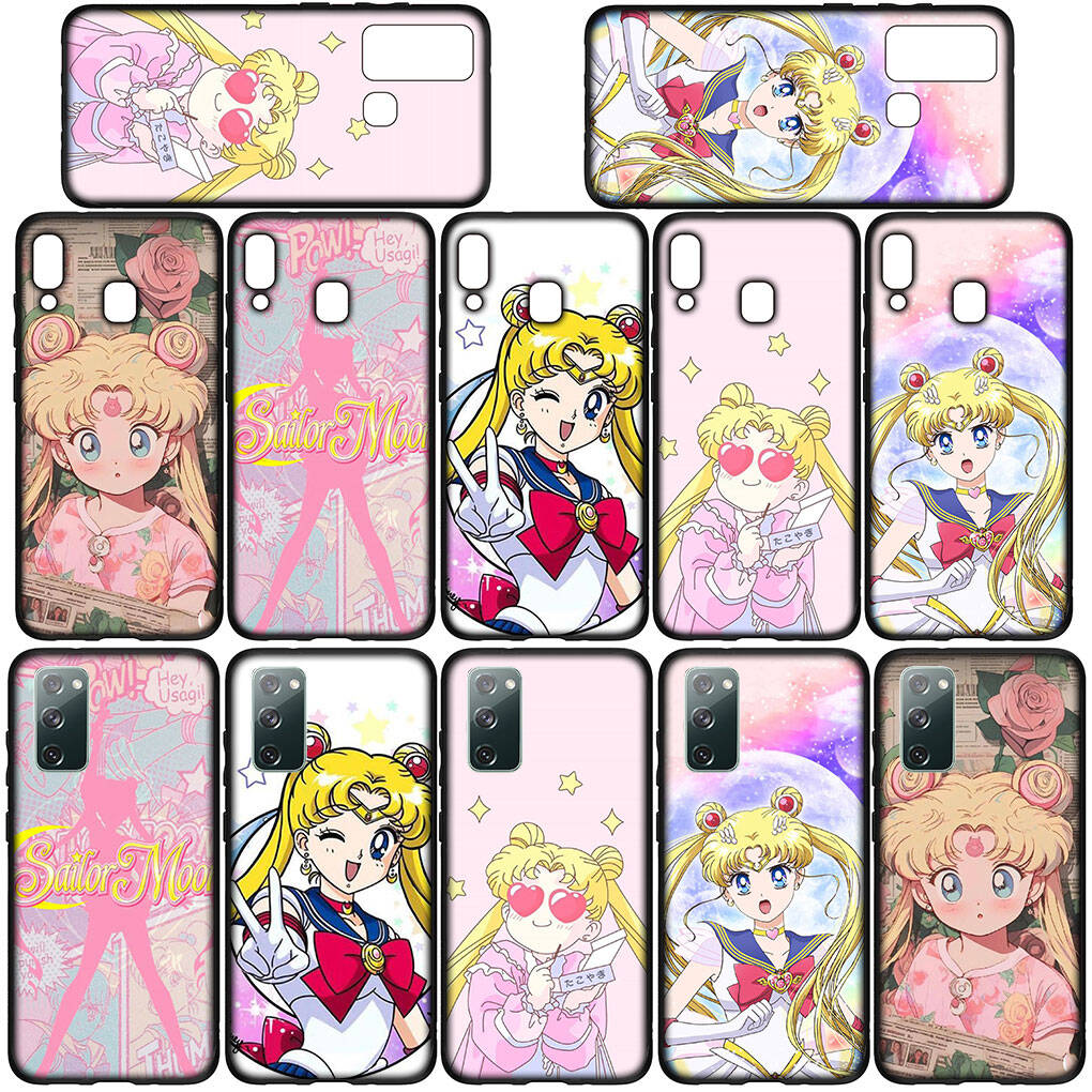 Hülle für iPhone 17 16 15 Xiaomi Poco Redmi Note 14 13 12 11 Pro Max 9 16e Samsung Galaxy S25 S24 S23 OPPO Huawei Sailor Anime Moon Niedliche Handyhülle