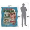JQ Licensing Thinking About Fishing Silky Supersoft Blanket