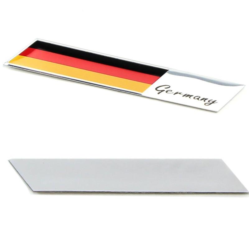 Aluminum Alloy Cover Germany Flag Grille car Car trunk dashboard steering wheel uniform color side fenders Sticker
