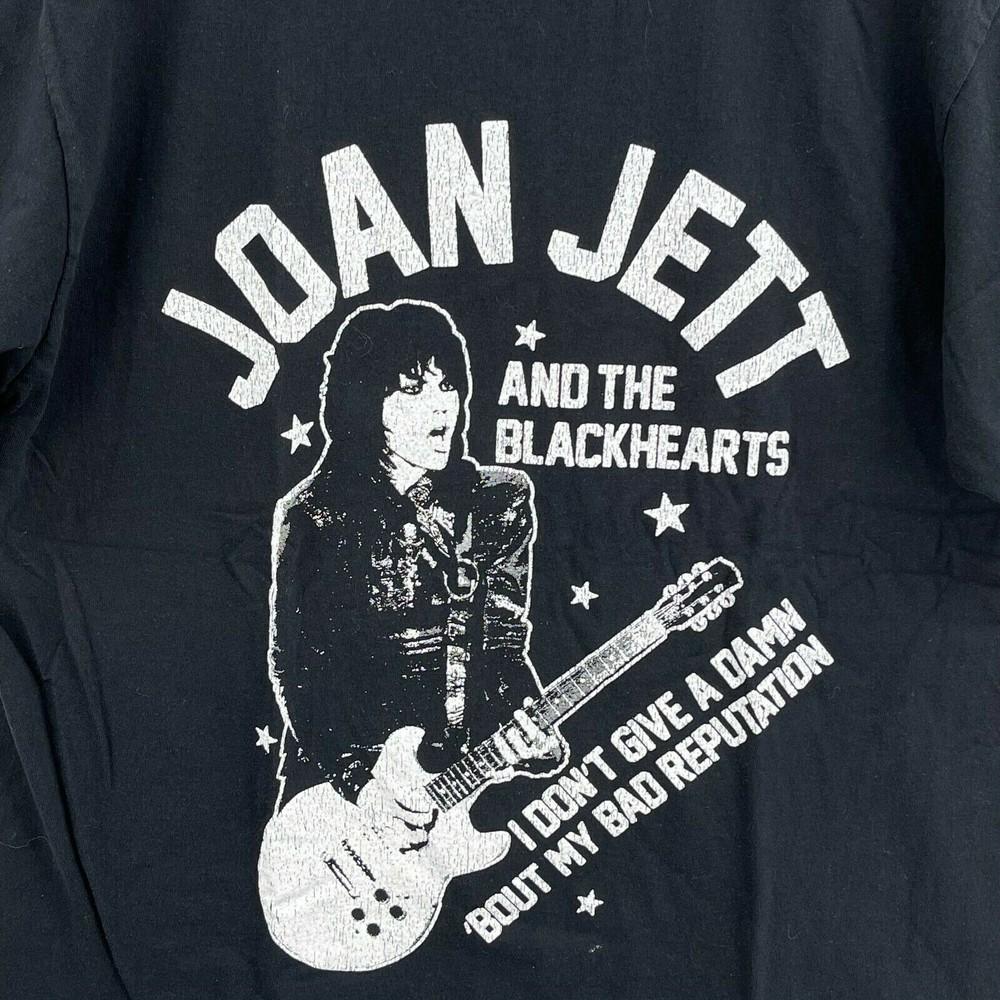 Joan Jett I don t give a About my Reputation Cotton Black Shirt Unisex T-Shirt XXXL