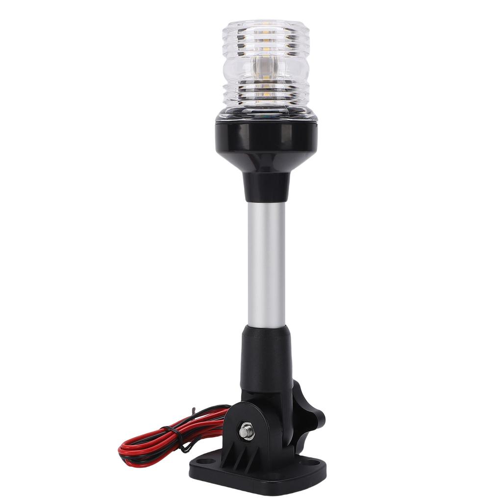 Luce di Poppa per Barca a 360 Gradi Panoramica Palo in Lega di Alluminio 9 Pollici IP67 Impermeabile LED Pieghevole Luce di Poppa per Pontone