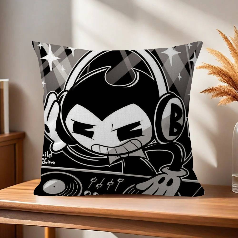 Game B-Bendy and the Ink M-Machine  Pillow Cushion Cover Pillowcase Living Room Sofa Home Decor Customized